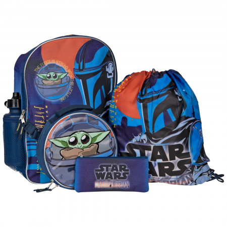 Star Wars The Mandalorian Dinn Djarin 5-Piece Backpack Set